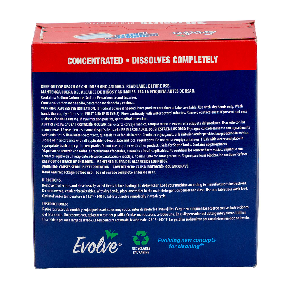 Evolve® Dishwasher Tablets - Evolve® Products