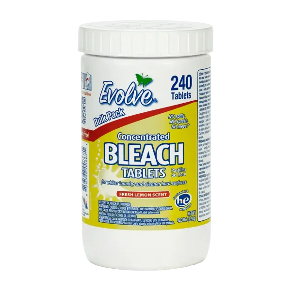 Evolve Concentrated Bleach Tablets, 240 count, Fresh Lemon Scent