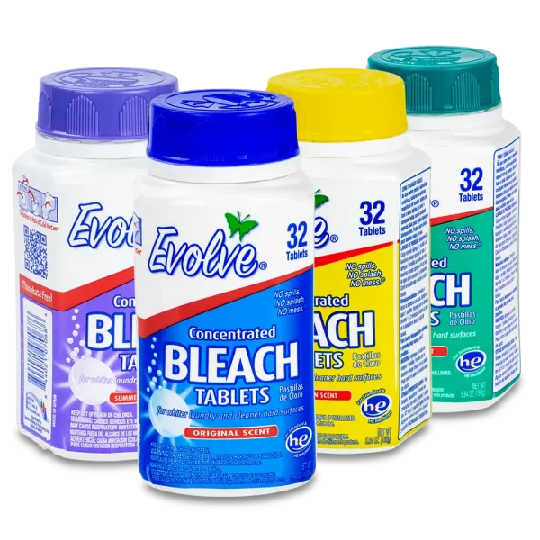 Evolve Bleach tablets, 32-count