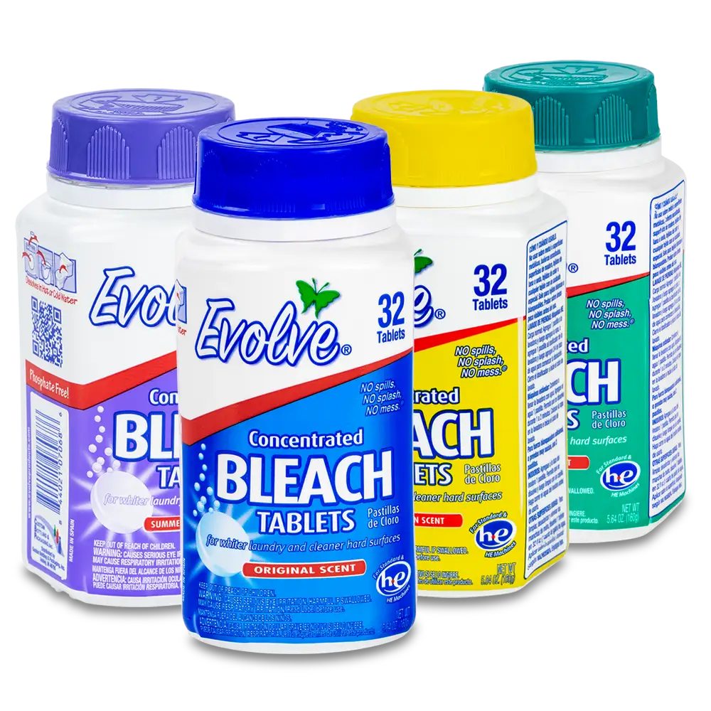 Evolve Bleach tablets, 32-count